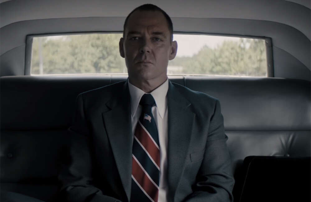 A still from Mark Felt: The Man Who Brought Down the White House