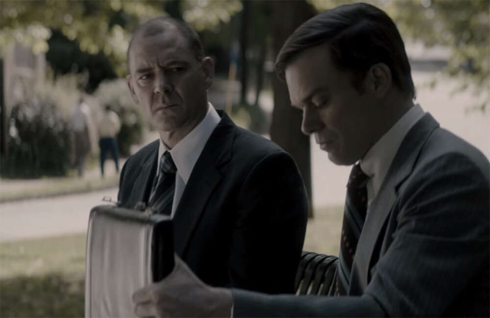 A still from Mark Felt: The Man Who Brought Down the White House