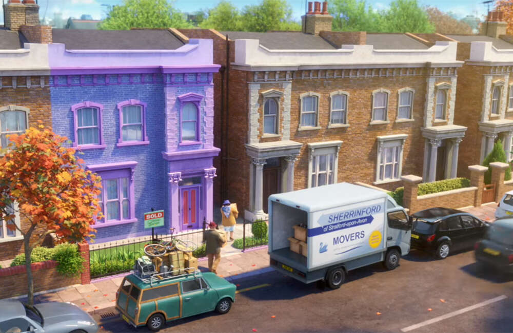 A still from Sherlock Gnomes