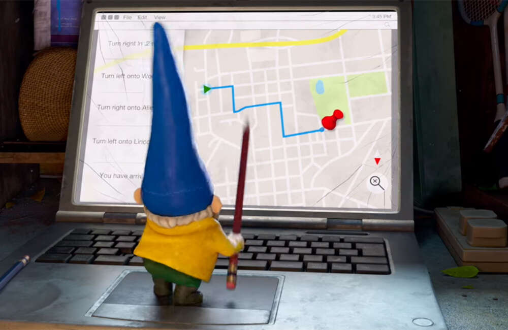 A still from Sherlock Gnomes