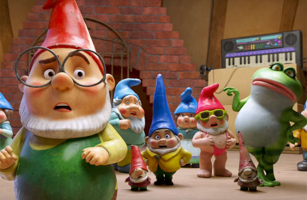 A still from Sherlock Gnomes