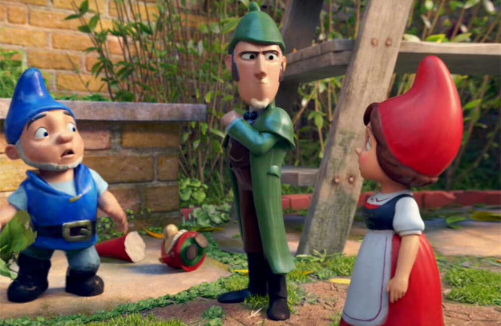 A still from Sherlock Gnomes