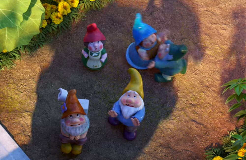 A still from Sherlock Gnomes