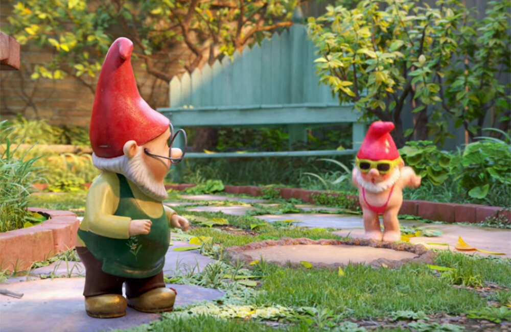 A still from Sherlock Gnomes