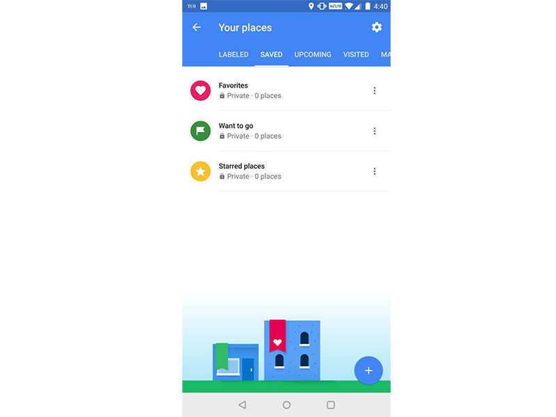 Share Lists of favourite places