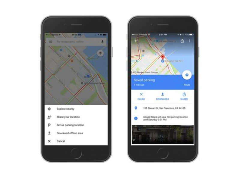 Remember where you parked your car using Google Maps