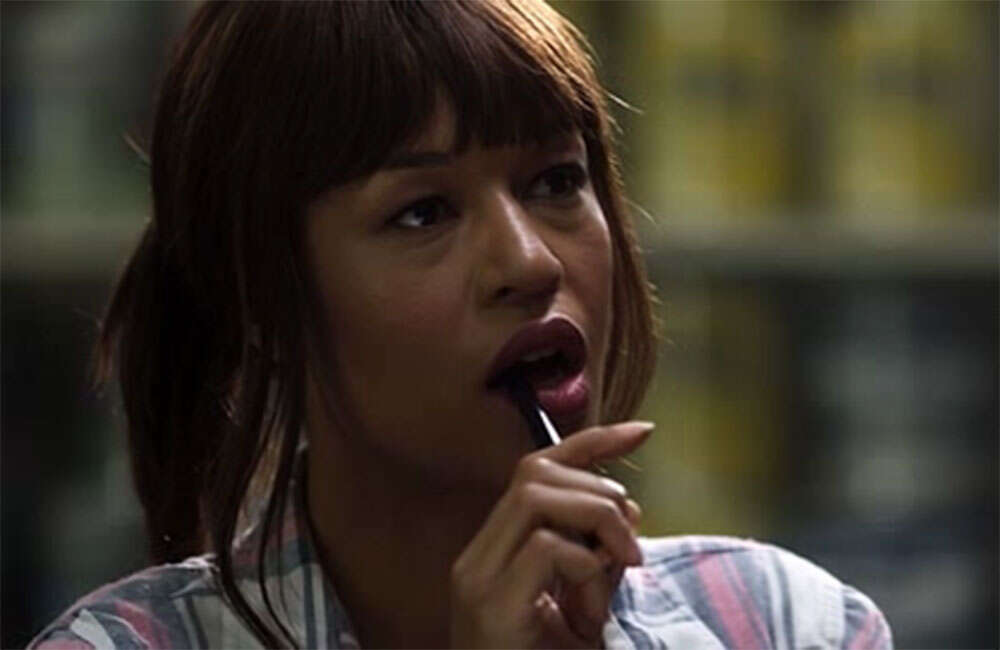 A still from Fifty Shades Of Black