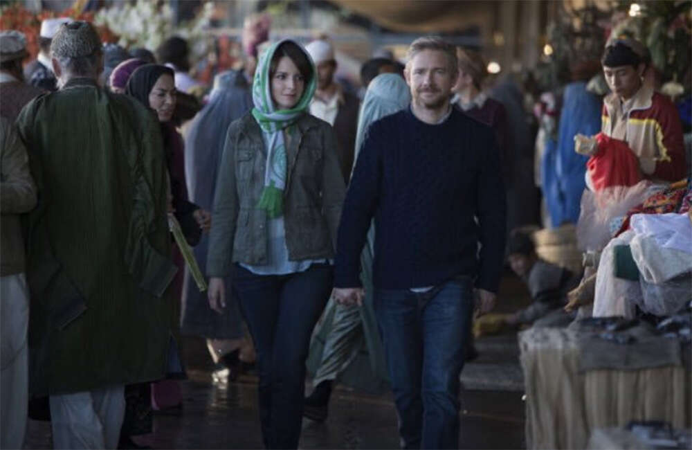 A still from Whiskey Tango Foxtrot