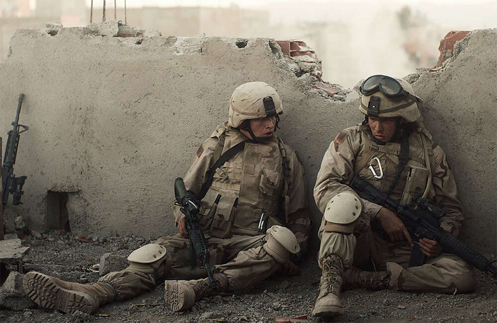 A still from The Yellow Birds