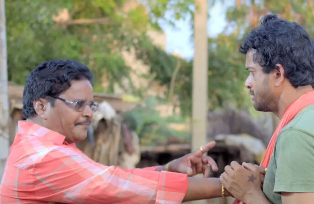 A still from Annadatha