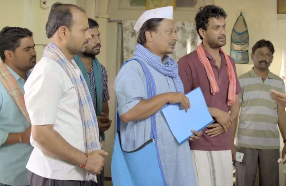 A still from Annadatha
