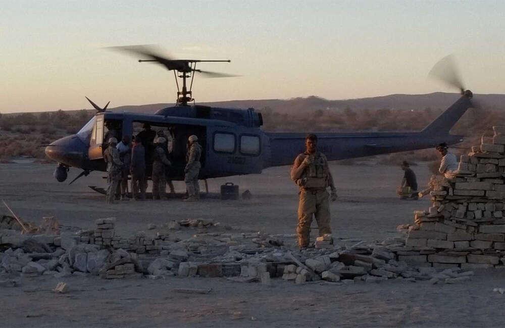 A still from The Wall