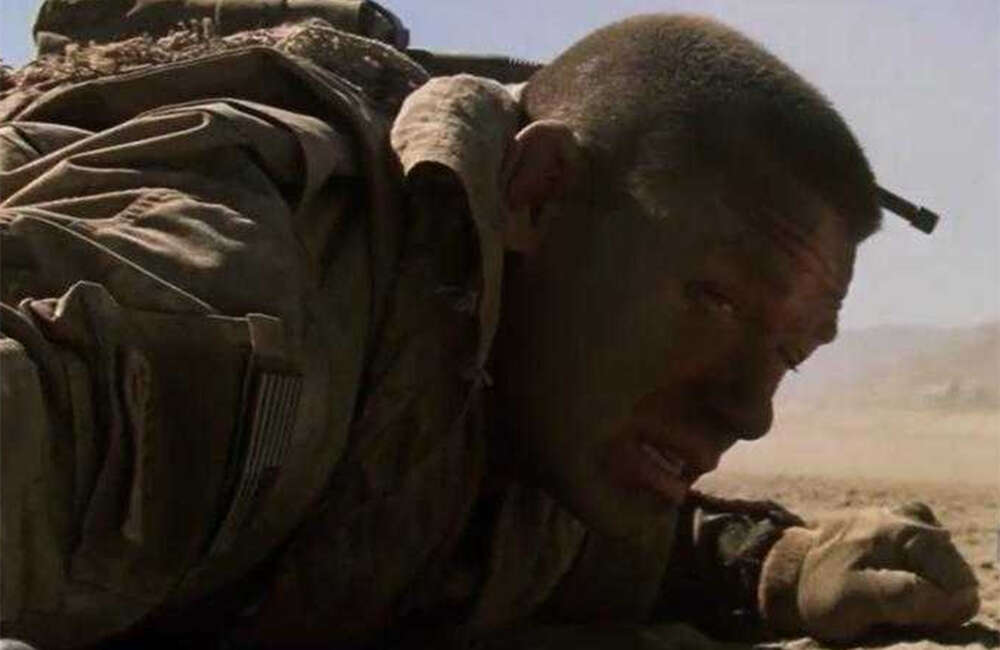 A still from The Wall