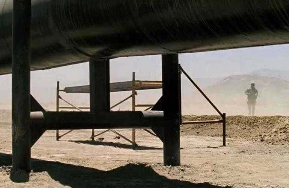 A still from The Wall