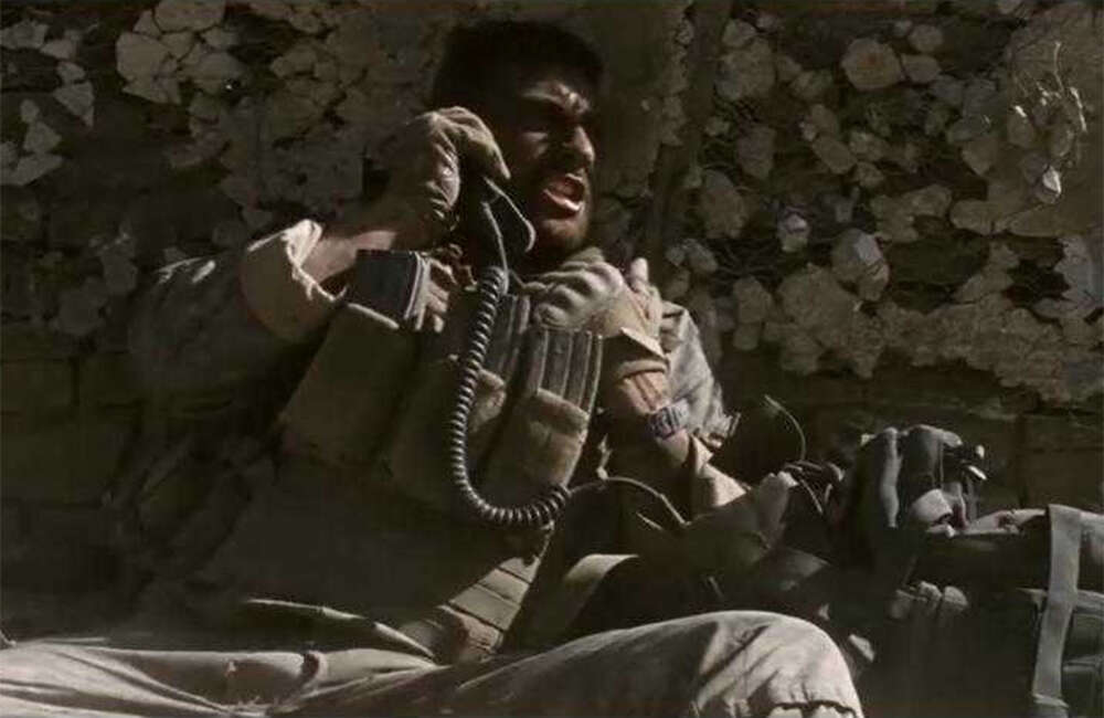 A still from The Wall