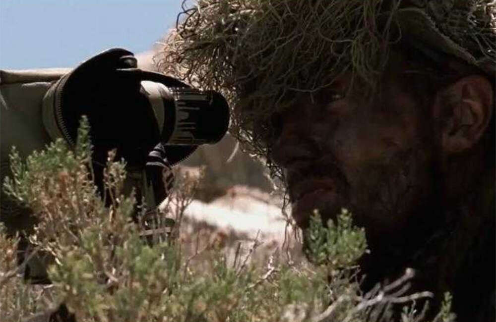 A still from The Wall
