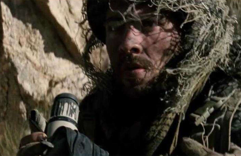 A still from The Wall