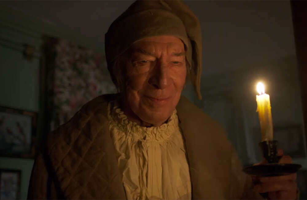 A still from The Man Who Invented Christmas