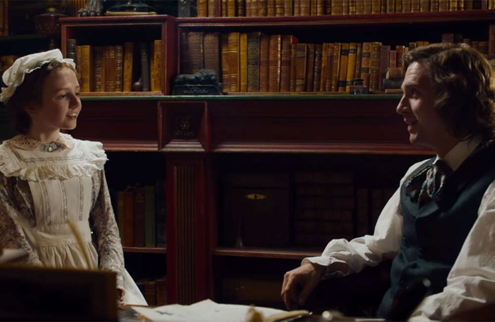A still from The Man Who Invented Christmas