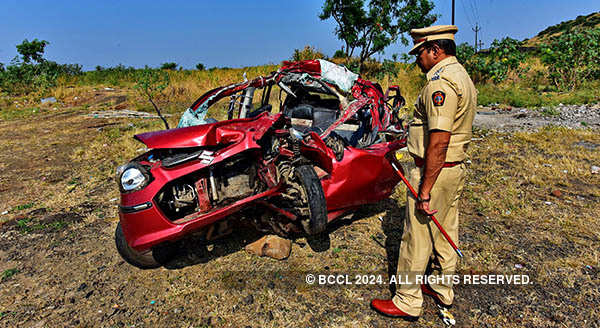 4 killed in road accident as car rammed into truck