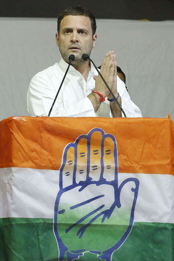 Rahul Gandhi holds rally in Gandhinagar