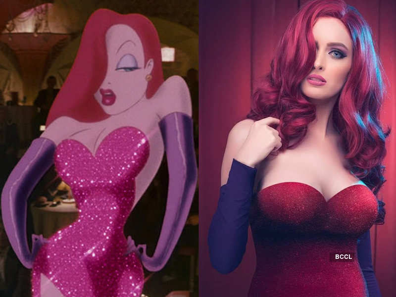 herself into Jessica Rabbit, which is a fictional character from the movie ...