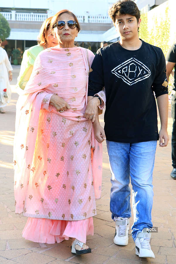 Sushila Charak And Nirvaan Khan During The Launch Of Bina Kak S Book Silent Sentinels Of Ranthambhore At Taj Lands End In Mumbai On December 13 2017 Photogallery sushila charak and nirvaan khan during