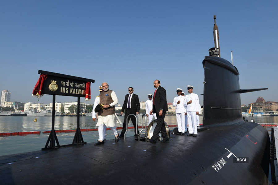 PM Modi dedicates submarine INS Kalavari to the nation
