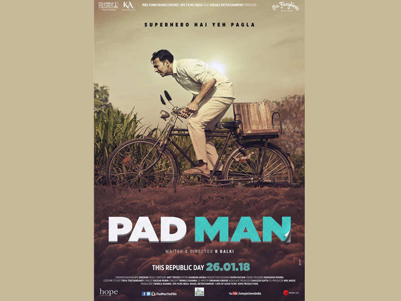 ‘PadMan’ poster: Akshay Kumar cycles his way to the trailer launch
