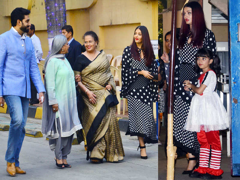 Pic: Abhishek Bachchan, Aishwarya Rai Bachchan cheer Aaradhya on at school function