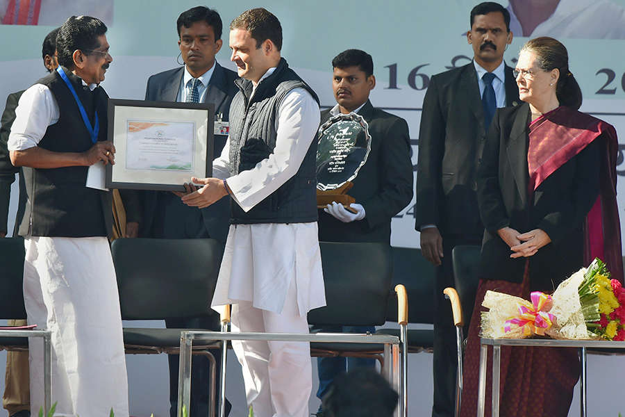 Rahul Gandhi takes charge as Congress president