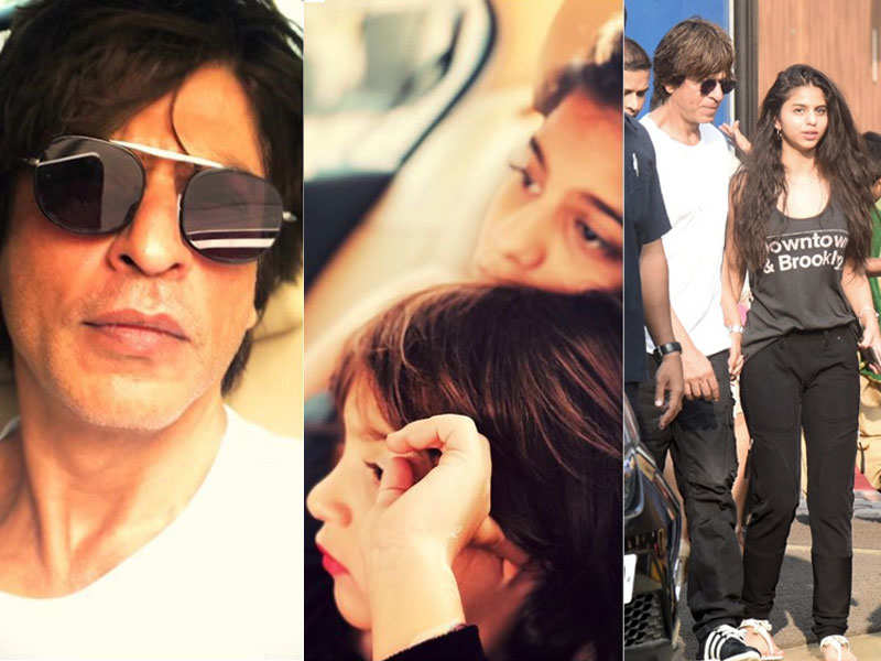 Shah Rukh Khan goes about his daddy duties, drops AbRam off at school with Suhana