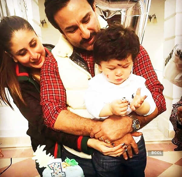 Taimur with Saif and Kareena