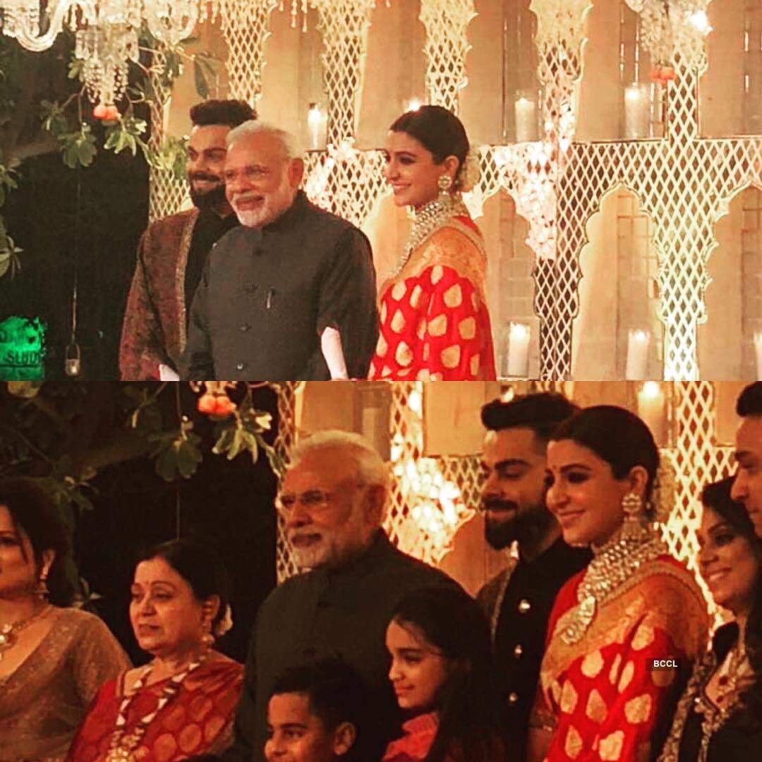 Unseen goofy pictures from Virat Kohli and Anushka Sharma's wedding reception