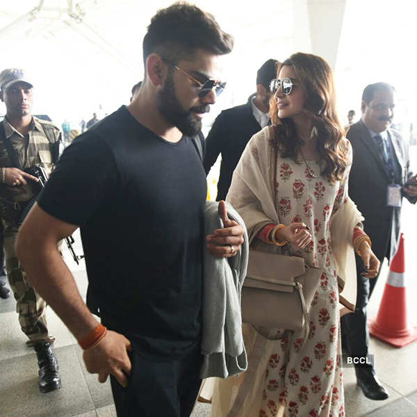 Photos of celebrities at airport