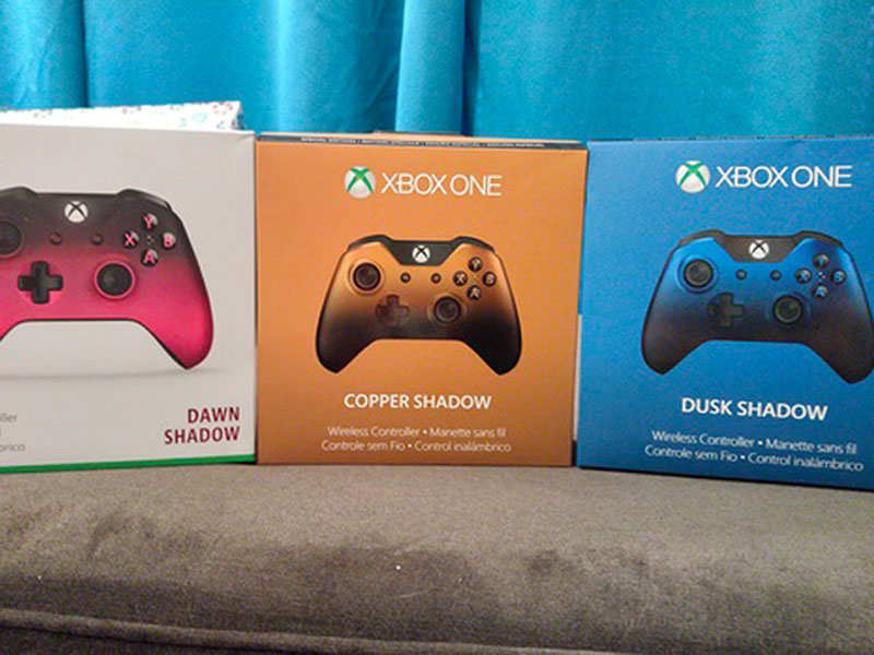 She Unwrapped Three Special Edition Wireless Xbox One Controllers Which Made Her Look At The 