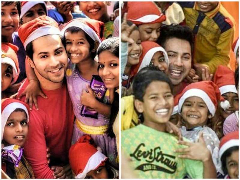 Varun Dhawan celebrates Christmas with orphanage kids