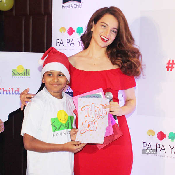 Kangana Ranaut celebrates Christmas with Smile Foundation kids