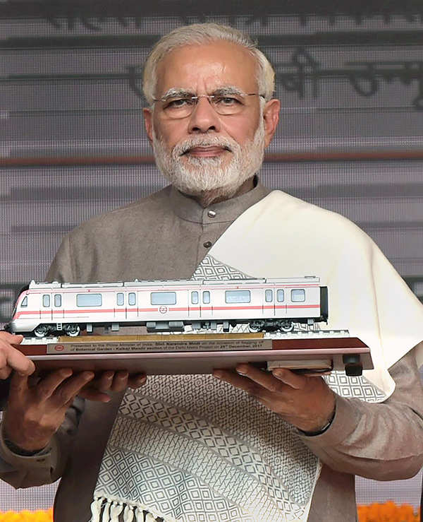 PM Modi launches Delhi Metro's magenta line
