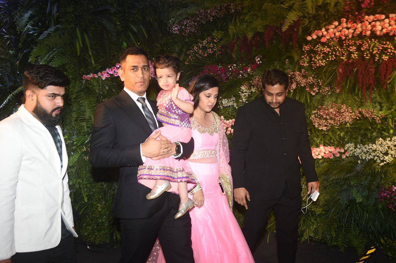 ​Former Indian cricket team captain Mahendra Singh Dhoni with daughter