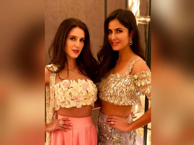 Katrina Kaif and her sister Isabel showoff their stunning looks from Virushka's wedding reception in Mumbai