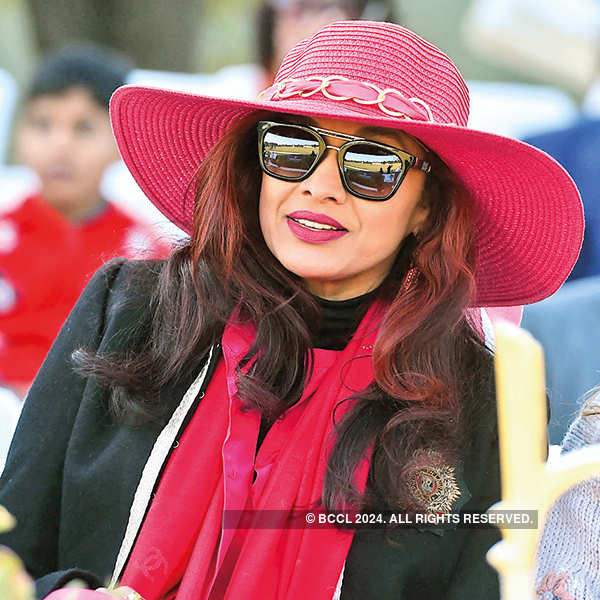 Socialites attend polo match