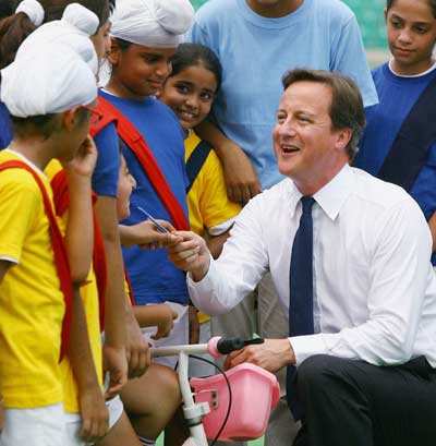 PM David Cameron visits India