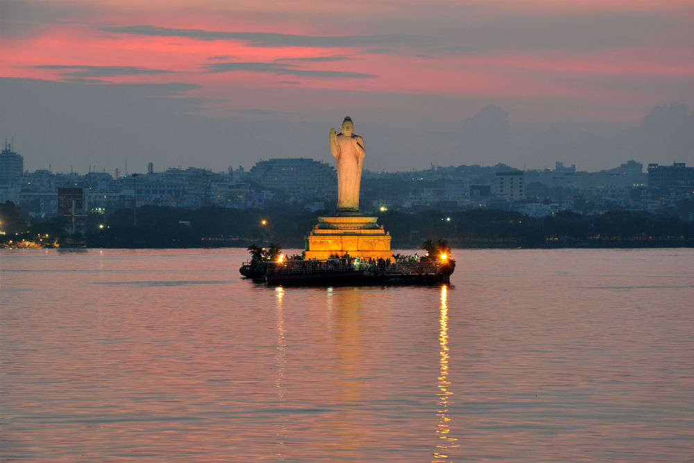 Image result for hussain sagar lake hyderabad