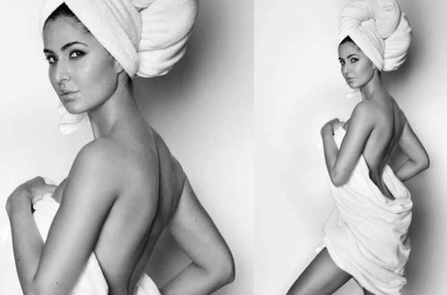 Katrina Kaif Looking Sexy in White Towel