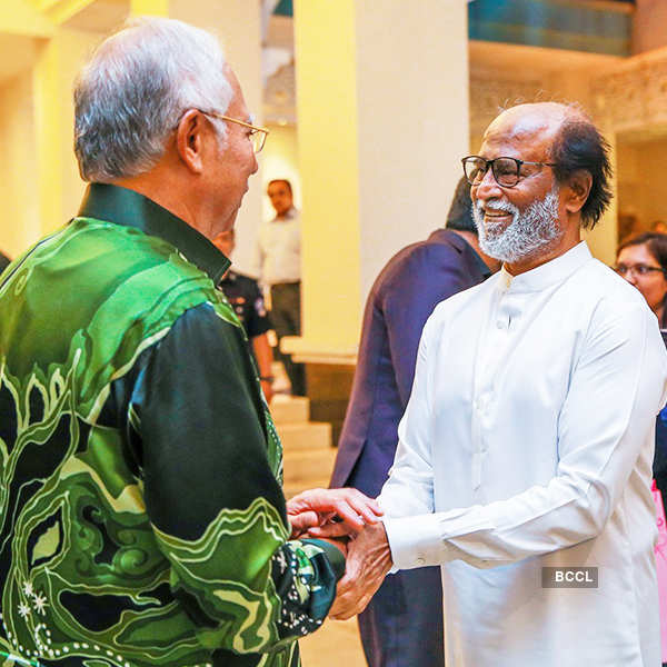 Superstar Rajinikanth meets Malaysian Prime Minister Najib Razak
