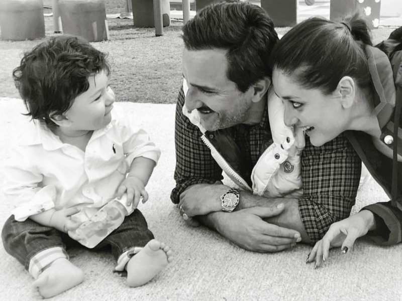 This picture of Taimur with parents Saif Ali Khan and Kareena Kapoor Khan on his first birthday sets major family goals