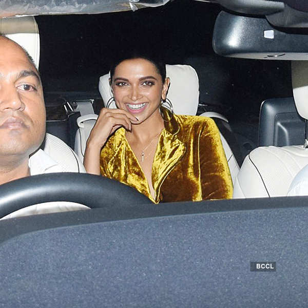 Deepika, Ranveer arrive together at Shah Rukh Khan’s party
