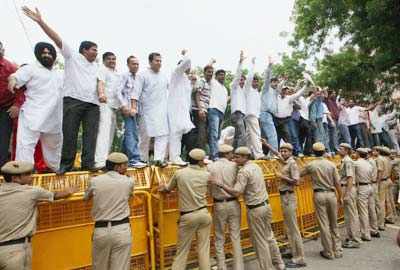 Protest by BJP activists