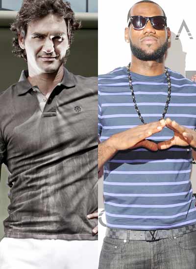Roger Federer and LeBron James